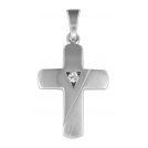 trendor 70128 Silber Kreuz-Anhänger mit Zirkonia