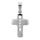 trendor 70289 Silber Kreuz-Anhänger mit Zirkonias