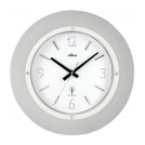 Atlanta 4394/19 Design Radio-Controlled Wall Clock Silver