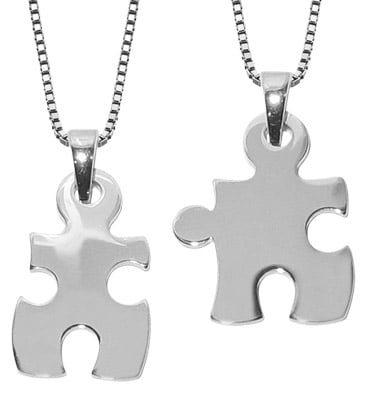 trendor 63782 Große Puzzle Partner-Anhänger
